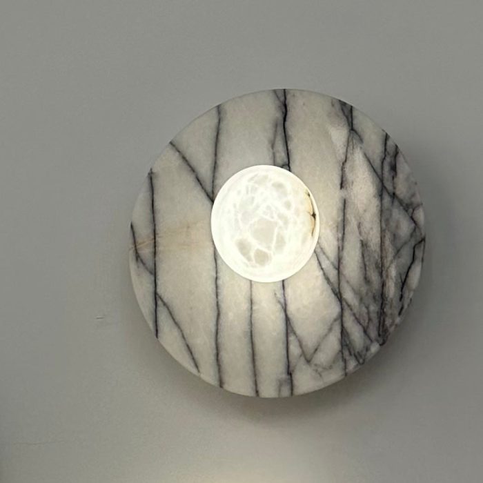MD230mm Spanish Marble Flat Disc Ceiling / Wall Lamp | Sconces - Image 5