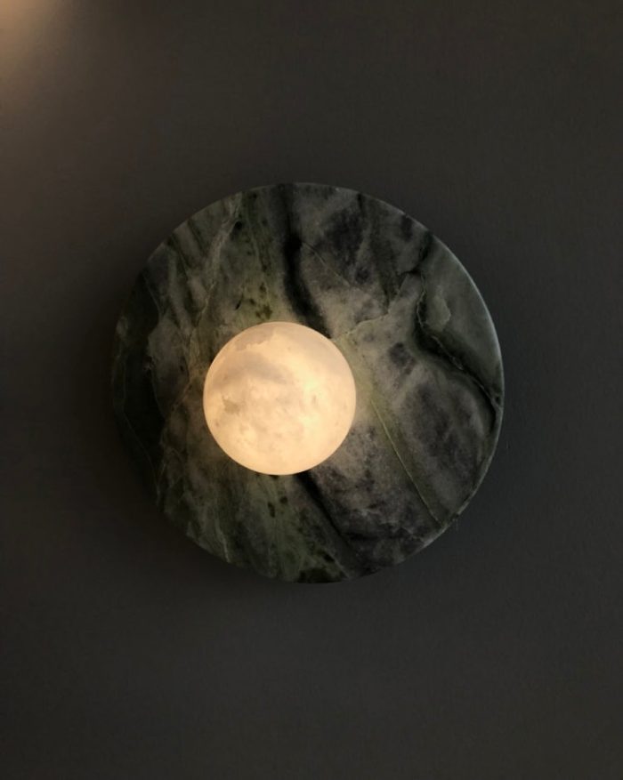 MD230mm Spanish Marble Flat Disc Ceiling / Wall Lamp | Sconces - Image 2