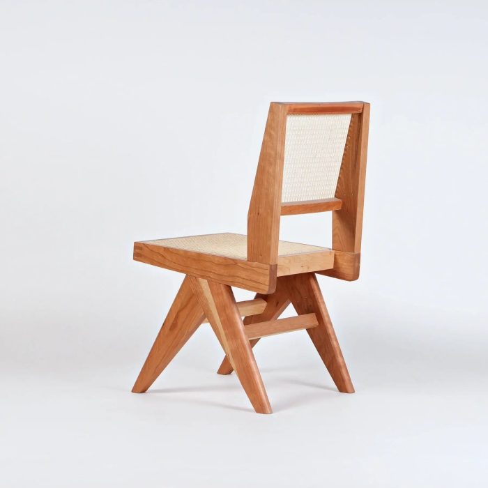 Akai Rika - Cherry Wooden & Rattan Side Chair | Dining Chair - Image 5
