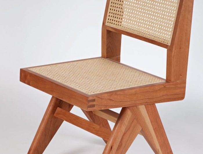 Akai Rika - Cherry Wooden & Rattan Side Chair | Dining Chair - Image 7