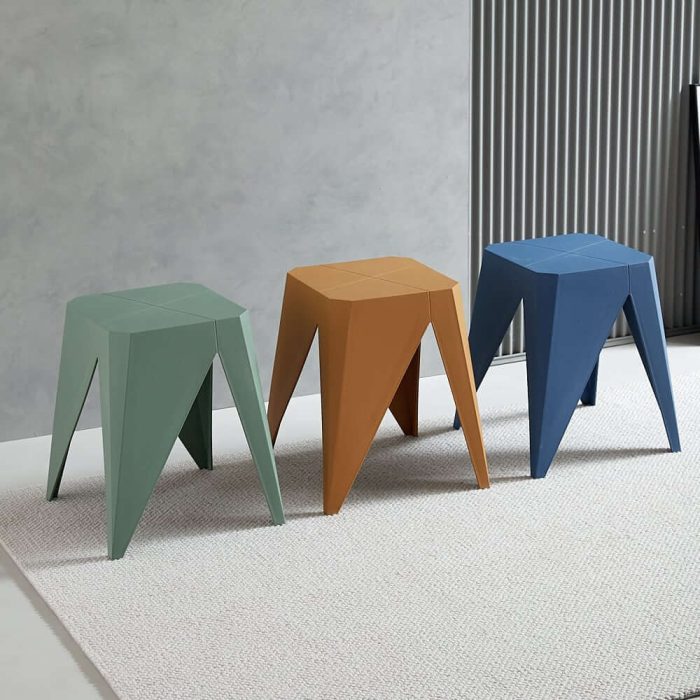 Abe - Plastic Stools - Set of 4 - Image 4