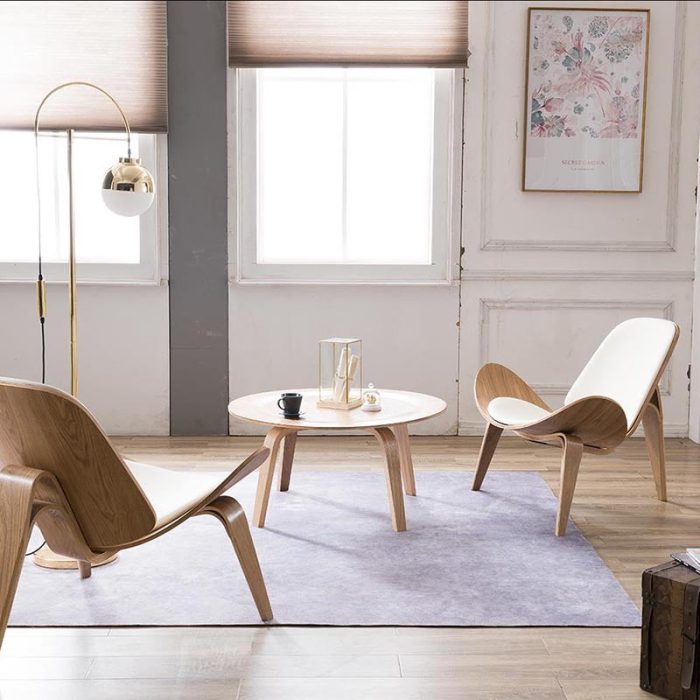 MP Shell Chair - Classic Lounge Chair | Reading Chair in Leather - Image 8