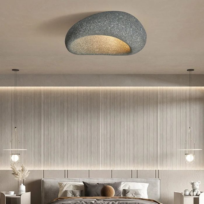 Aoshi - B | Wabi-sabi Style Resin Ceiling / Wall Lamp - Image 5