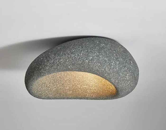 Aoshi - B | Wabi-sabi Style Resin Ceiling / Wall Lamp - Image 12