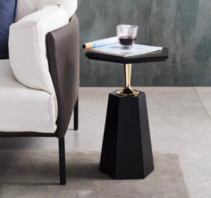 MIA - Side Table | Wood+Stainless steel - Image 2