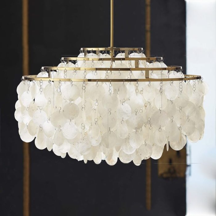 Postmodern FUN Handmade Shell Pendant Light - Image 19