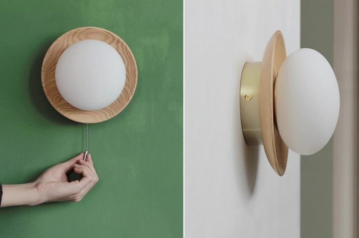 WD20 Wooden USB Rechargeable Cordless Sconce - Image 5