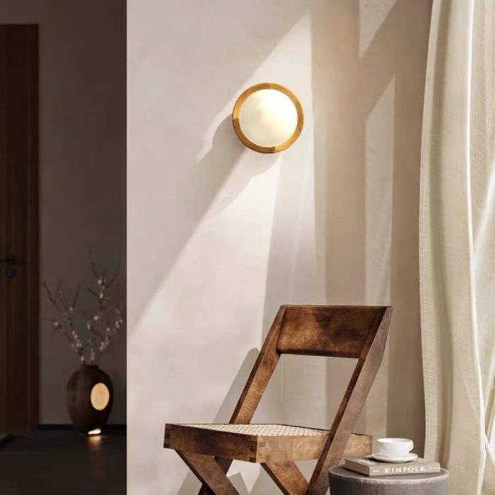 WD20 Wooden USB Rechargeable Cordless Sconce - Image 2