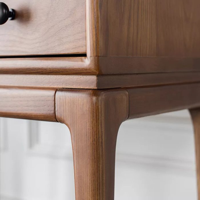 Hiroko - Living Room Ash Wood Three-story Drawer Cabinet - Image 5