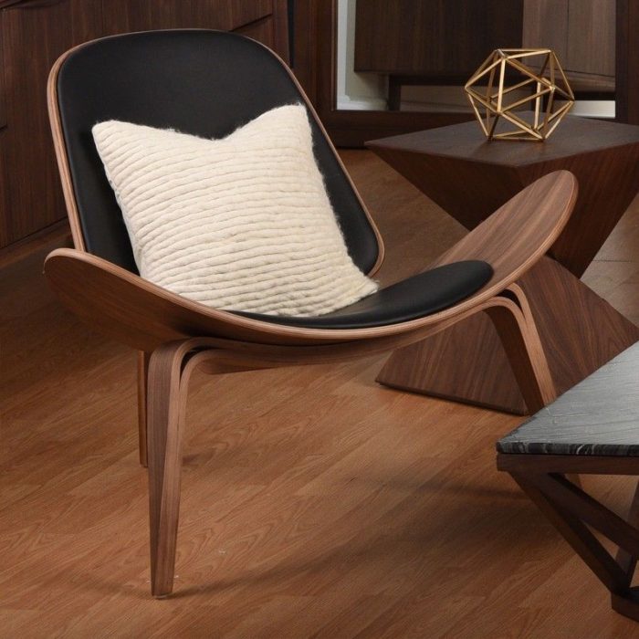 MP Shell Chair - Classic Lounge Chair | Reading Chair in Leather - Image 16