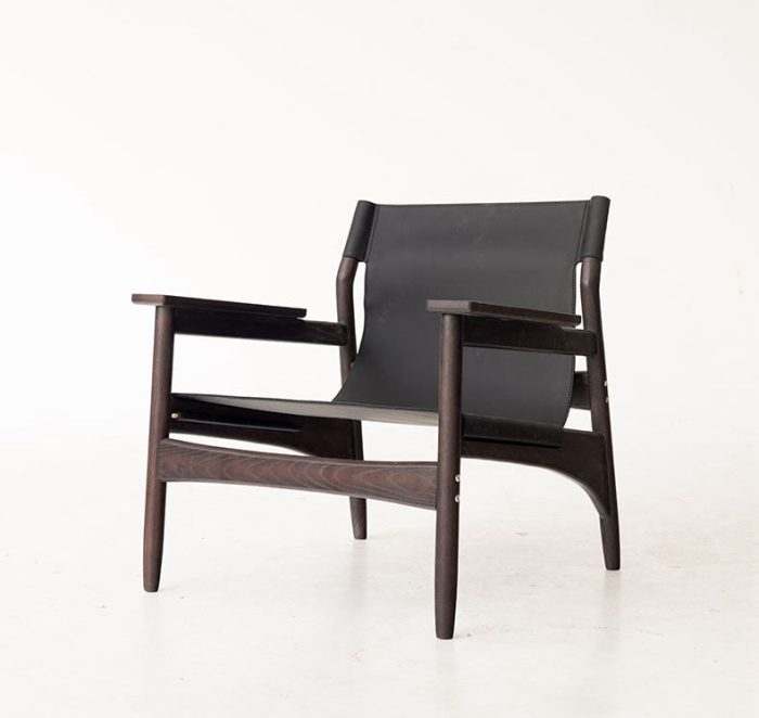 Kazue - Solid Ash Wood & Microfiber Leather Armchair ?? Reading Chair - Image 3