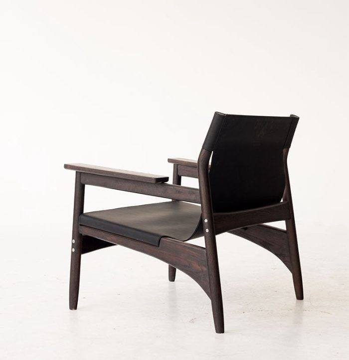 Kazue - Solid Ash Wood & Microfiber Leather Armchair ?? Reading Chair - Image 4