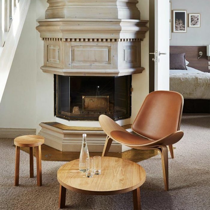 MP Shell Chair - Classic Lounge Chair | Reading Chair in Leather - Image 7