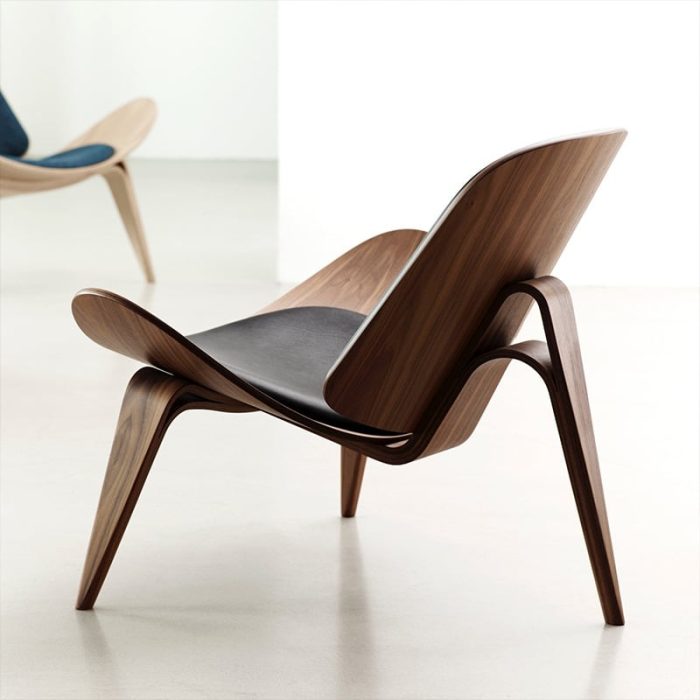 MP Shell Chair - Classic Lounge Chair | Reading Chair in Leather - Image 5
