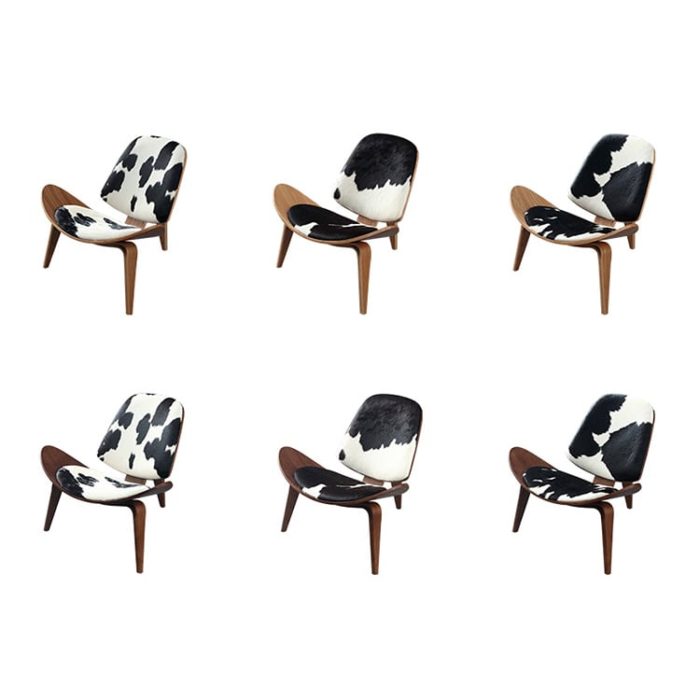 MP Cowhide Shell Lounge Chair | Reading Chair in Leather - Image 5