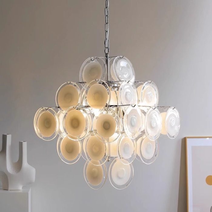 Murano W57 Dimple Glass Chandelier / Pendant Light - Image 10