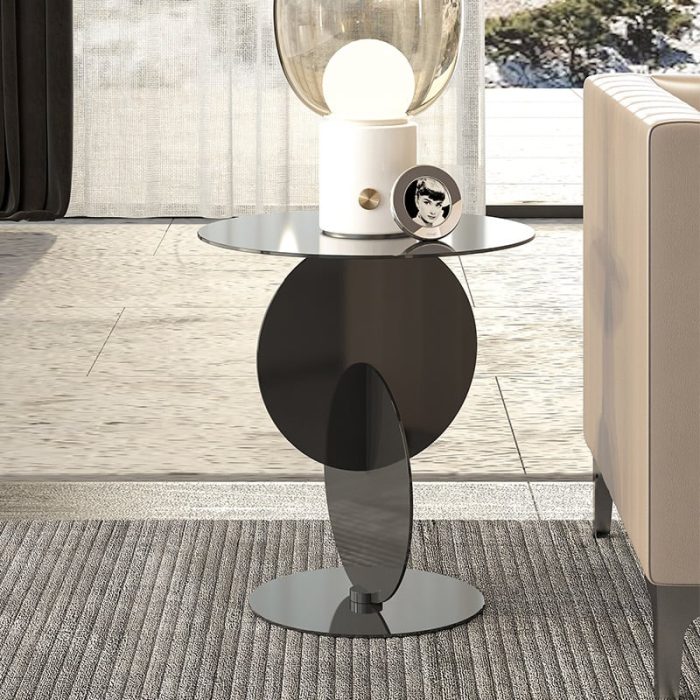 Elijah - Stainless Steel Geometric Side Table - Image 3