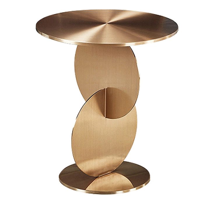 Elijah - Stainless Steel Geometric Side Table - Image 12