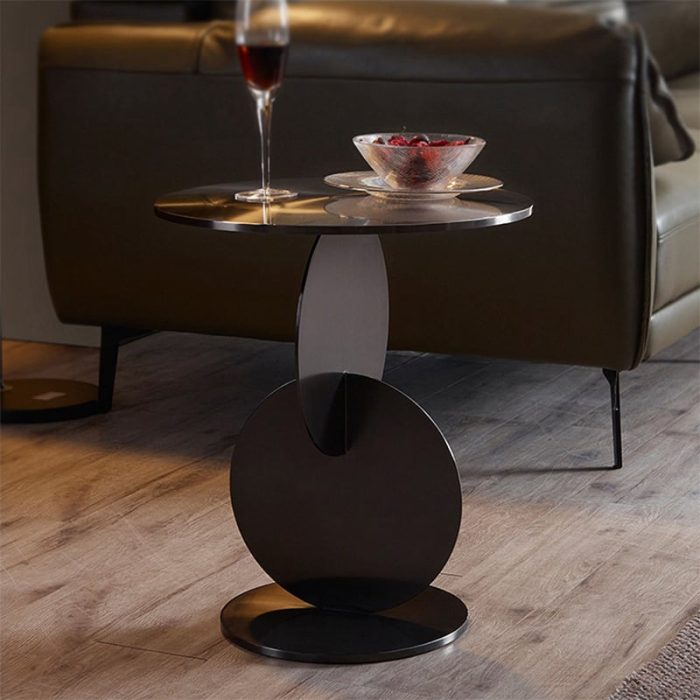 Elijah - Stainless Steel Geometric Side Table - Image 6