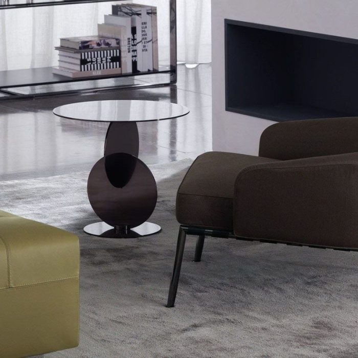 Elijah - Stainless Steel Geometric Side Table - Image 7