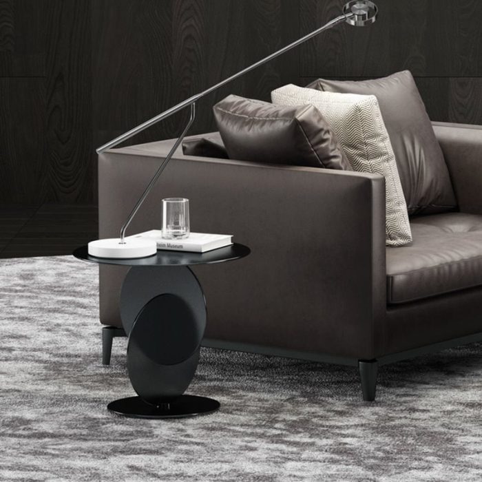 Elijah - Stainless Steel Geometric Side Table - Image 4
