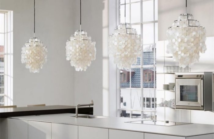 Postmodern FUN Handmade Shell Pendant Light - Image 12