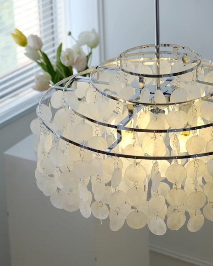 Postmodern FUN Handmade Shell Pendant Light - Image 11