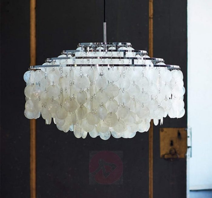 Postmodern FUN Handmade Shell Pendant Light - Image 8