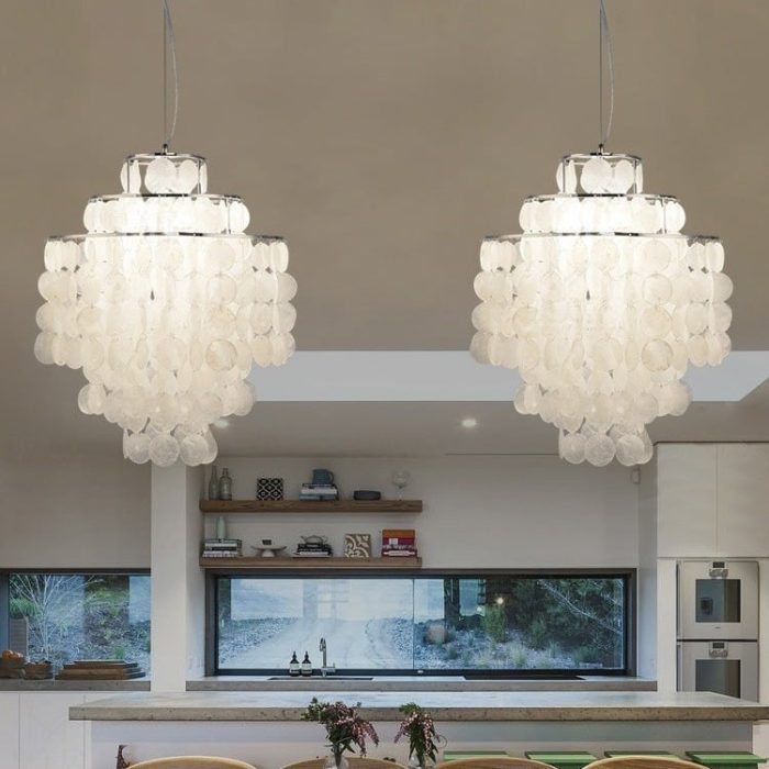 Postmodern FUN Handmade Shell Pendant Light - Image 10