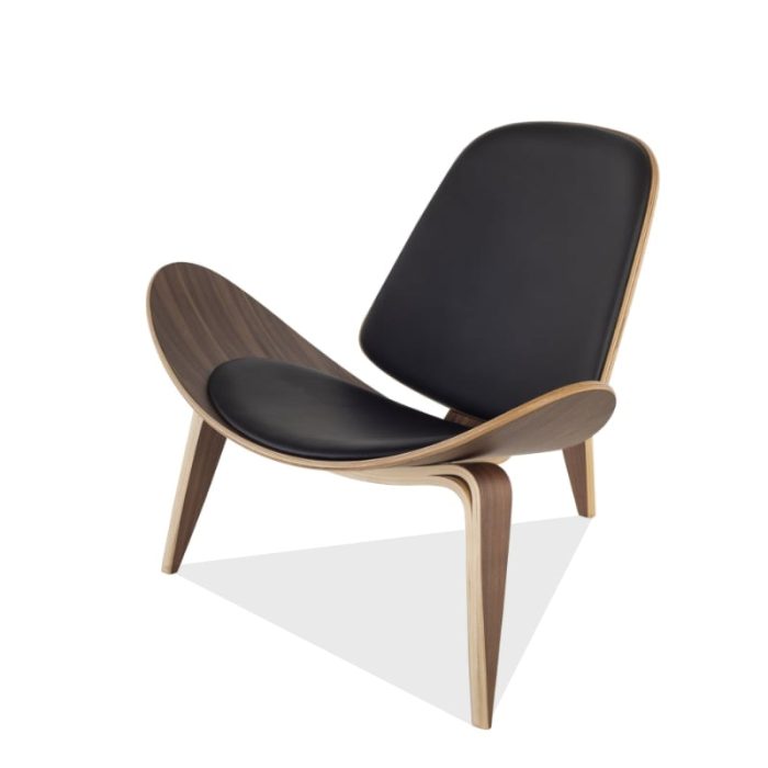 MP Shell Chair - Classic Lounge Chair | Reading Chair in Leather - Image 24
