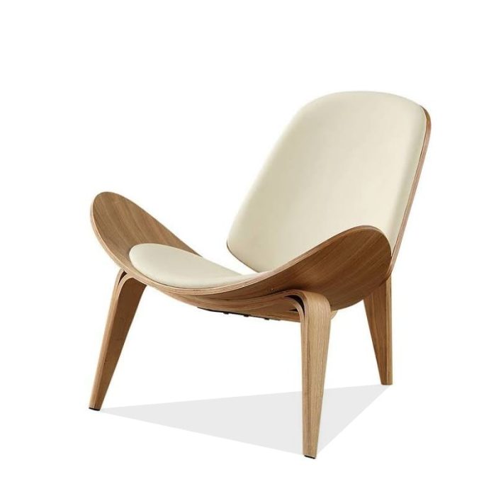 MP Shell Chair - Classic Lounge Chair | Reading Chair in Leather