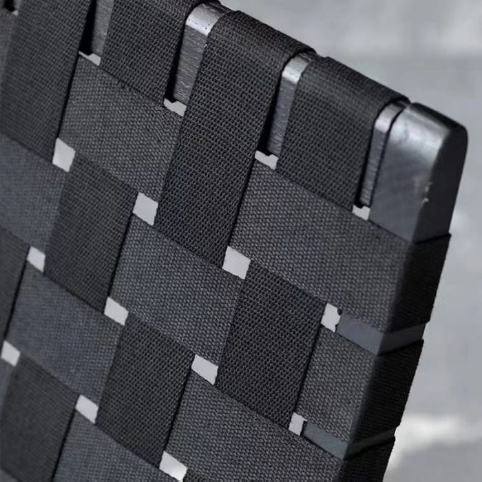 Tomomi-CW Folding Lounge Chair - Solid Wood & Canvas Woven - Image 10