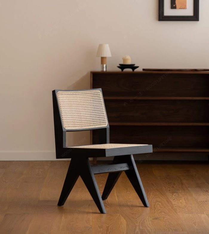 Akai Rika - Cherry Wooden & Rattan Side Chair | Dining Chair - Image 17