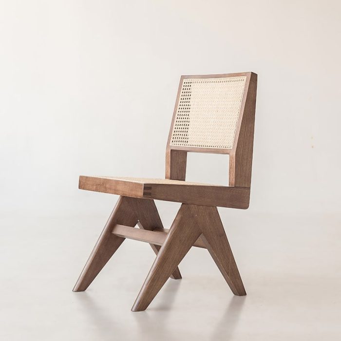 Akai Rika - Cherry Wooden & Rattan Side Chair | Dining Chair - Image 18