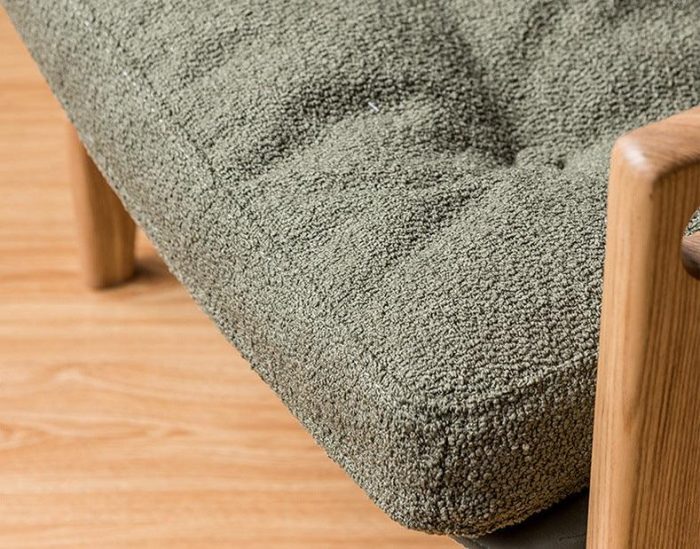 Azami - Solid Ash Wood & Fabric Armchair ?? Reading Chair - Image 7