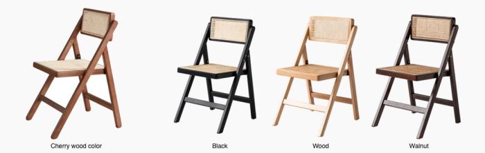 Akai Rika - Solid Wood & Rattan Dining Chair | Folding Chair - Image 18