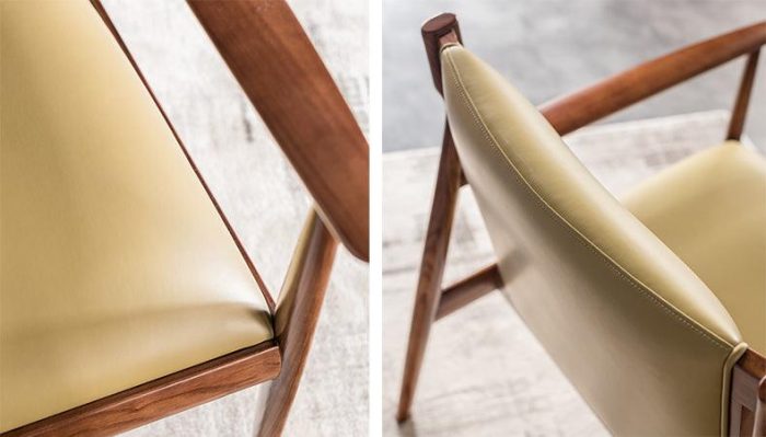 Douk - Solid Ash Wood & Leather Armchair ?? Reading Chair - Image 8