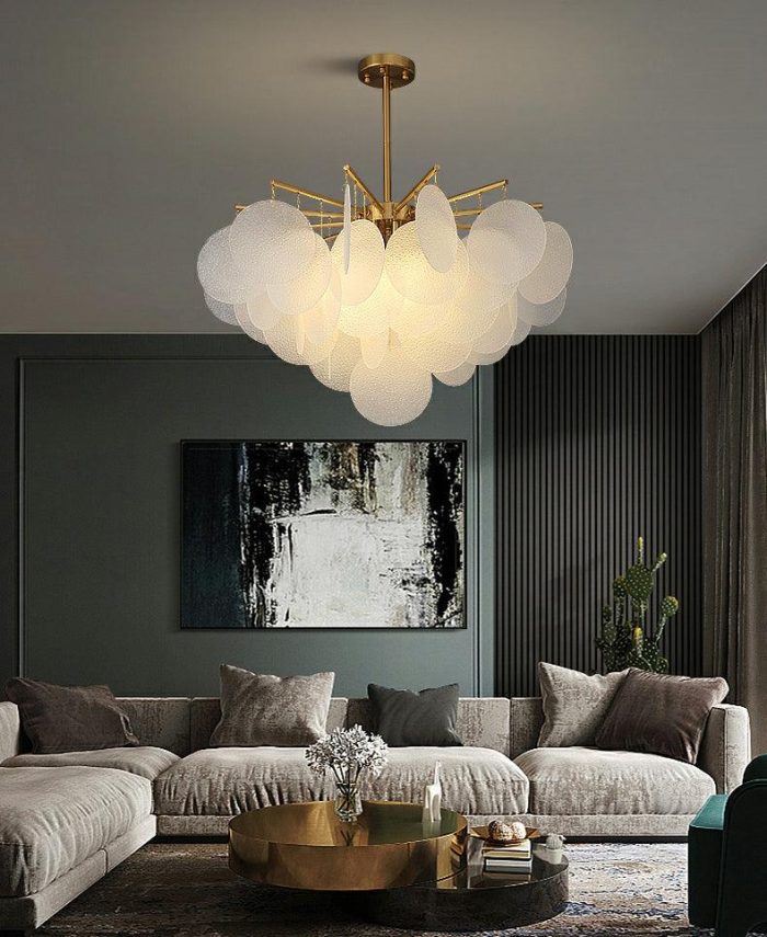 Postmodern Glass Wind Chime Handmade Chandelier / Pendant Light - Image 2