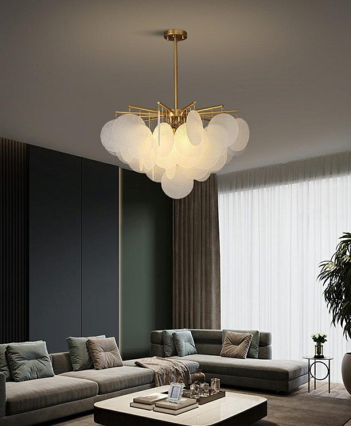 Postmodern Glass Wind Chime Handmade Chandelier / Pendant Light - Image 7