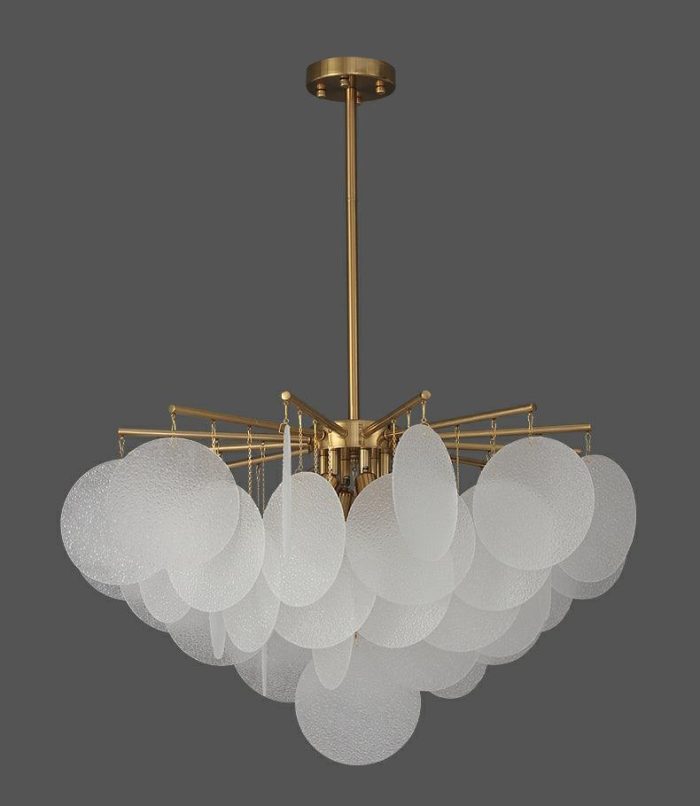 Postmodern Glass Wind Chime Handmade Chandelier / Pendant Light - Image 3