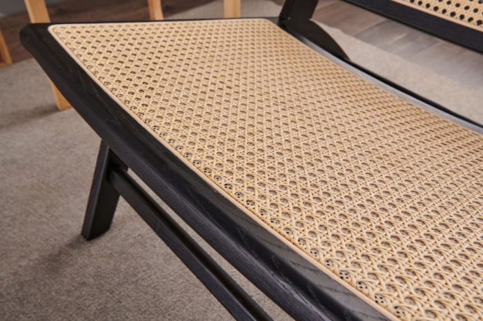 Tomomi- Solid Ash Wood & Rattan Armchair ?? Reading Chair - Image 6