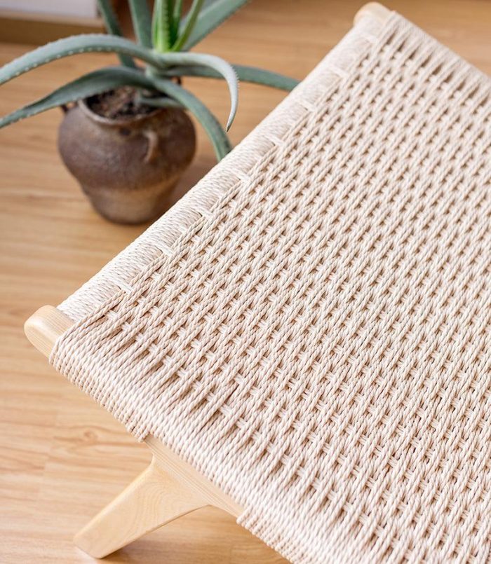 Tomomi- Solid Ash Wood & Kraft Paper Rope Armchair ?? Reading Chair - Image 2